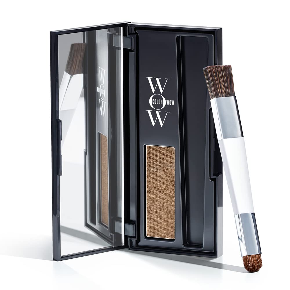 COLOR WOW Root Cover Up – Instantly cover greys + touch up highlights, create thicker-looking hairlines, water-resistant, sweat-resistant root concealer- No mess multi-award-winning root touch up - 24hrsmart